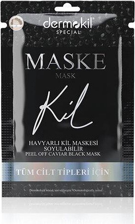 DERMOKİL Soyulabilir Havyarlı Siyah Kil Yüz Maskesi 15 ml - 1