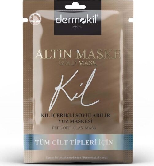 Dermokil Soyulabilir Kil İçerikli Gold Yüz Maskesi 15 ml