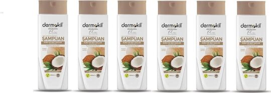 Dermokil Vegan Hindistan Cevizi Özlü Şampuan 400 ml 6'lı Set - 1