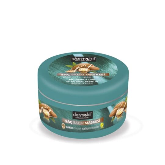Dermokil Vegan Kil, Argan ve Bitkisel Keratan Doğal Saç Maskesi (300 ml)