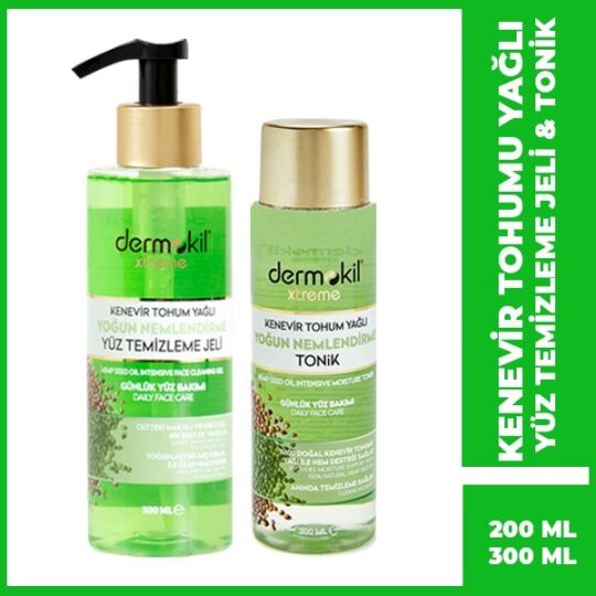 Dermokil Yüz Temizleme Jeli 400 ml + Tonik 200 ml - 2