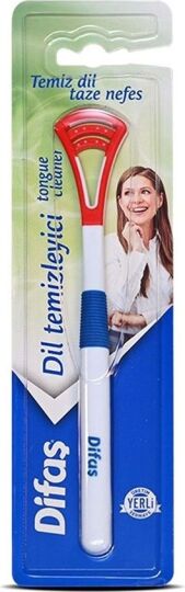 Difaş Dil Temizleyici - Dil Temizleme Aparatı 1 Adet Kırmızı