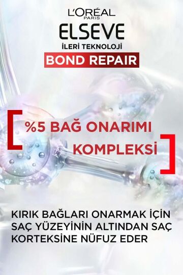 Elseve Bond Repair Tüm Yıpranmalar Için Saç Bağlarını Güçlendirici Şampuan 200ml - 6