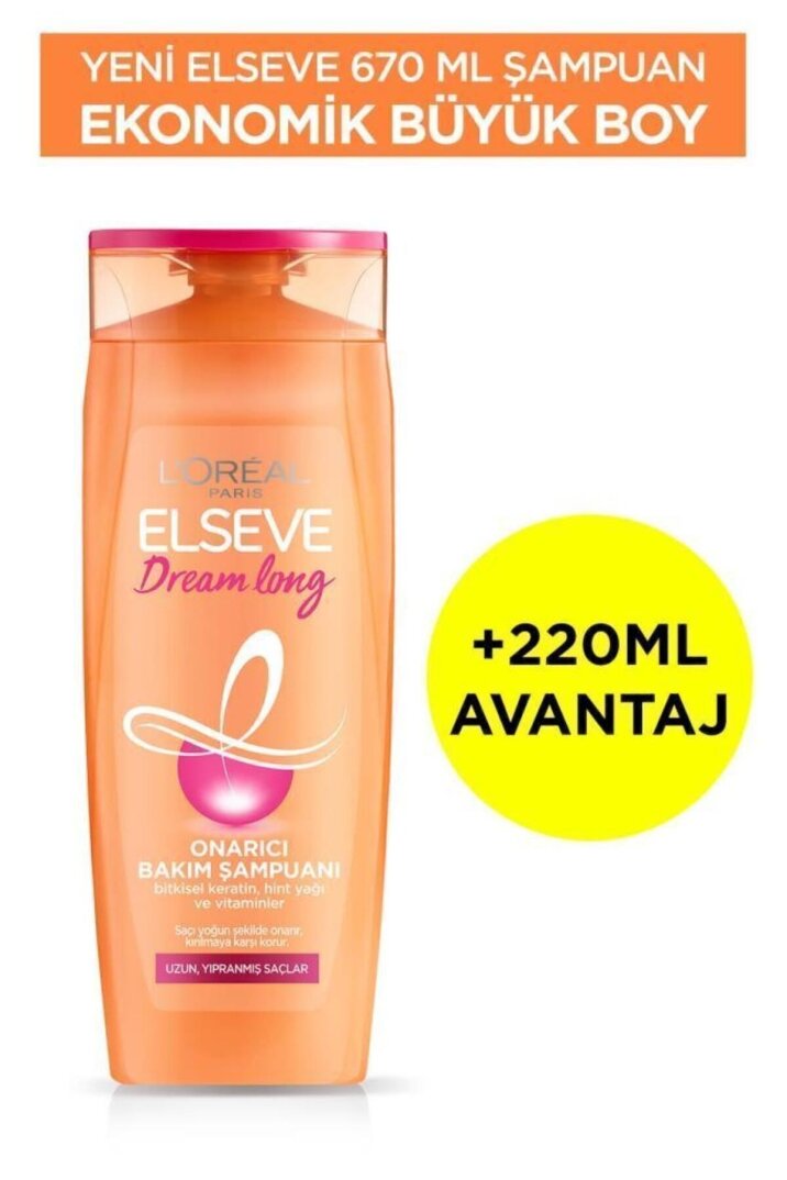 Elseve Dream Long Onarıcı Bakım Şampuanı 670 ml - 2