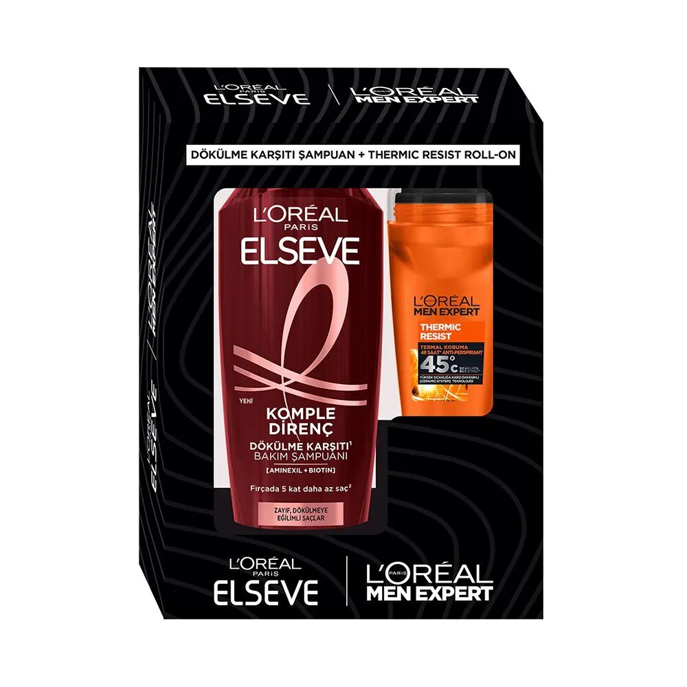 Elseve Şampuan Komple Direnç 300 Ml + Men Expert Thermic Resist Roll-On 50 Ml - 1