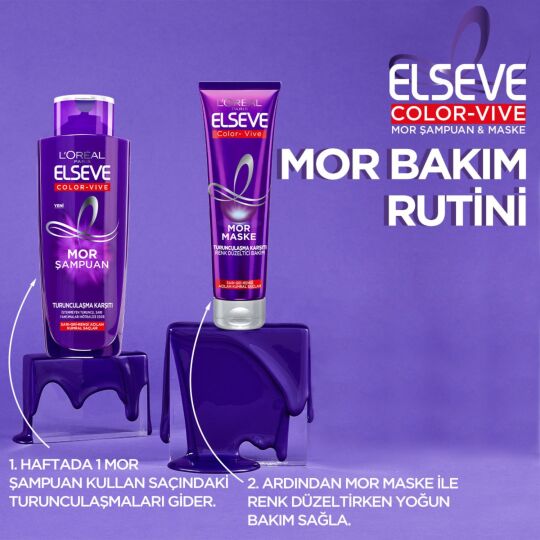 Elseve Turunculaşma Karşıtı Mor Şampuan 200 ml - 5