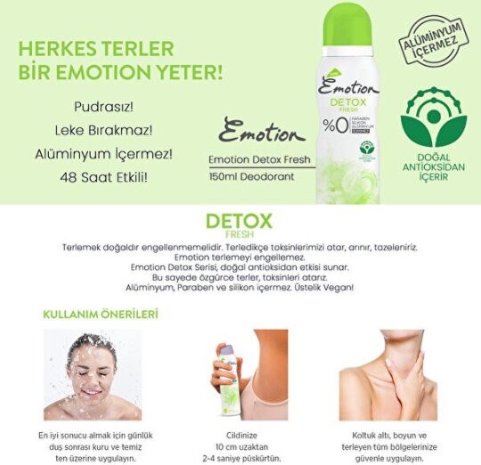 Emotion Deodorant Detox Fresh 150 ml - 3