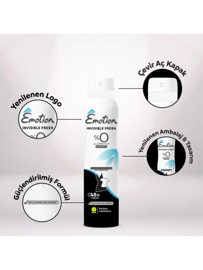 Emotion Invisible Fresh 150 ml Kadın Deodorant - 3