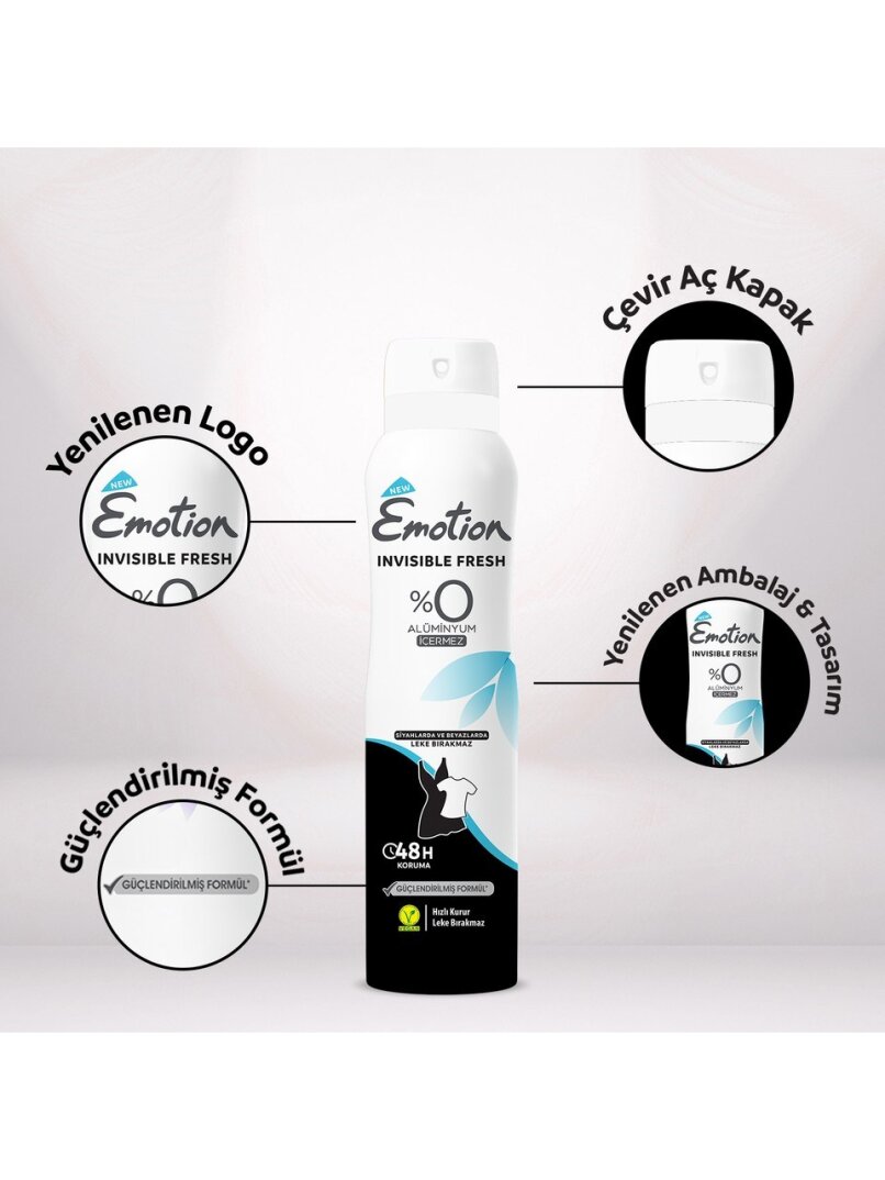 Emotion Invisible Fresh 150 ml Kadın Deodorant - 3