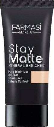 FarmasiMake Up Stay Matte Fondöten Light Ivory 30 ml - 01