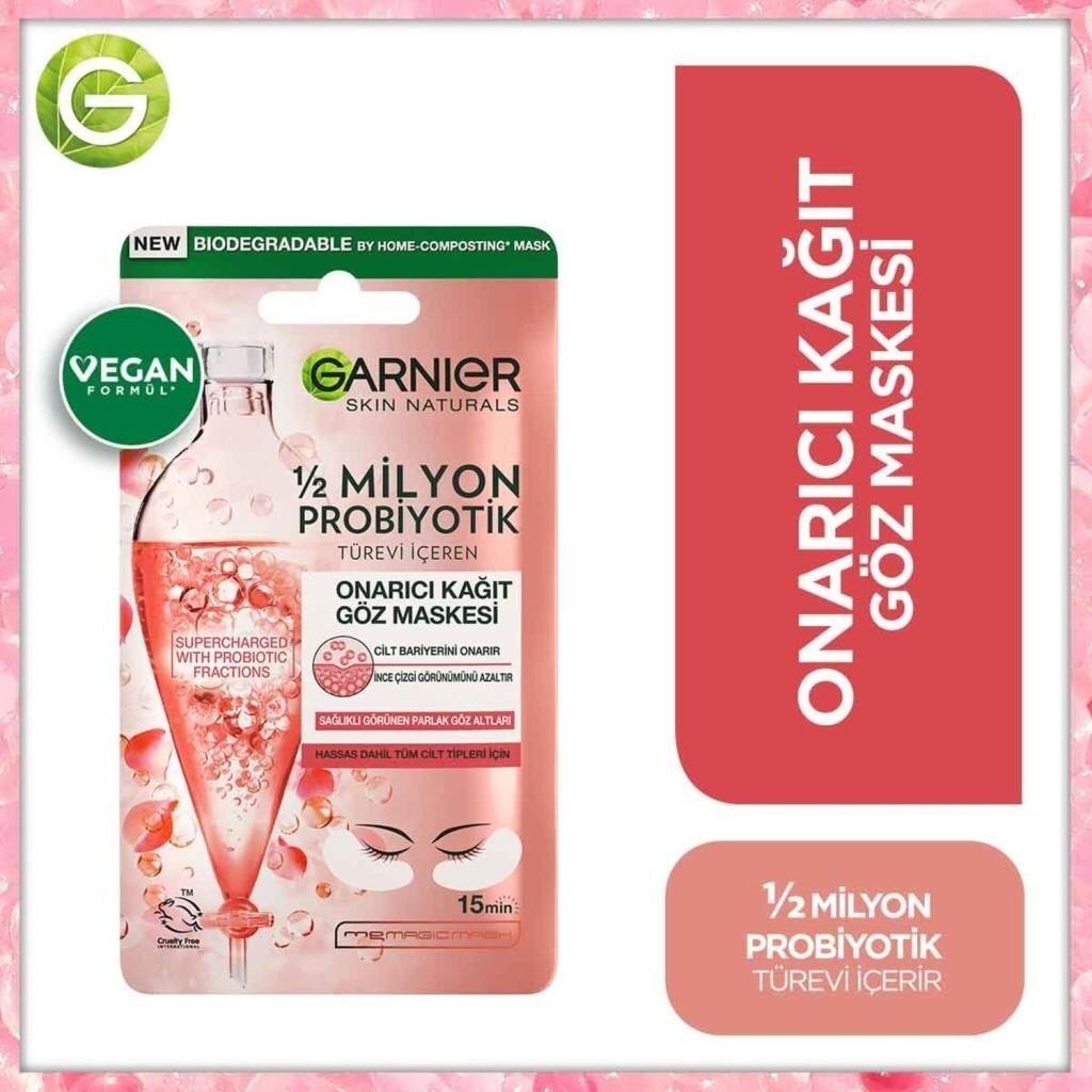 Garnier 1/2 Milyon Probiyotik Türevi Içeren Onarıcı Kağıt Göz Maskesi - 1