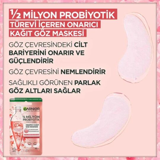 Garnier 1/2 Milyon Probiyotik Türevi Içeren Onarıcı Kağıt Göz Maskesi - 2