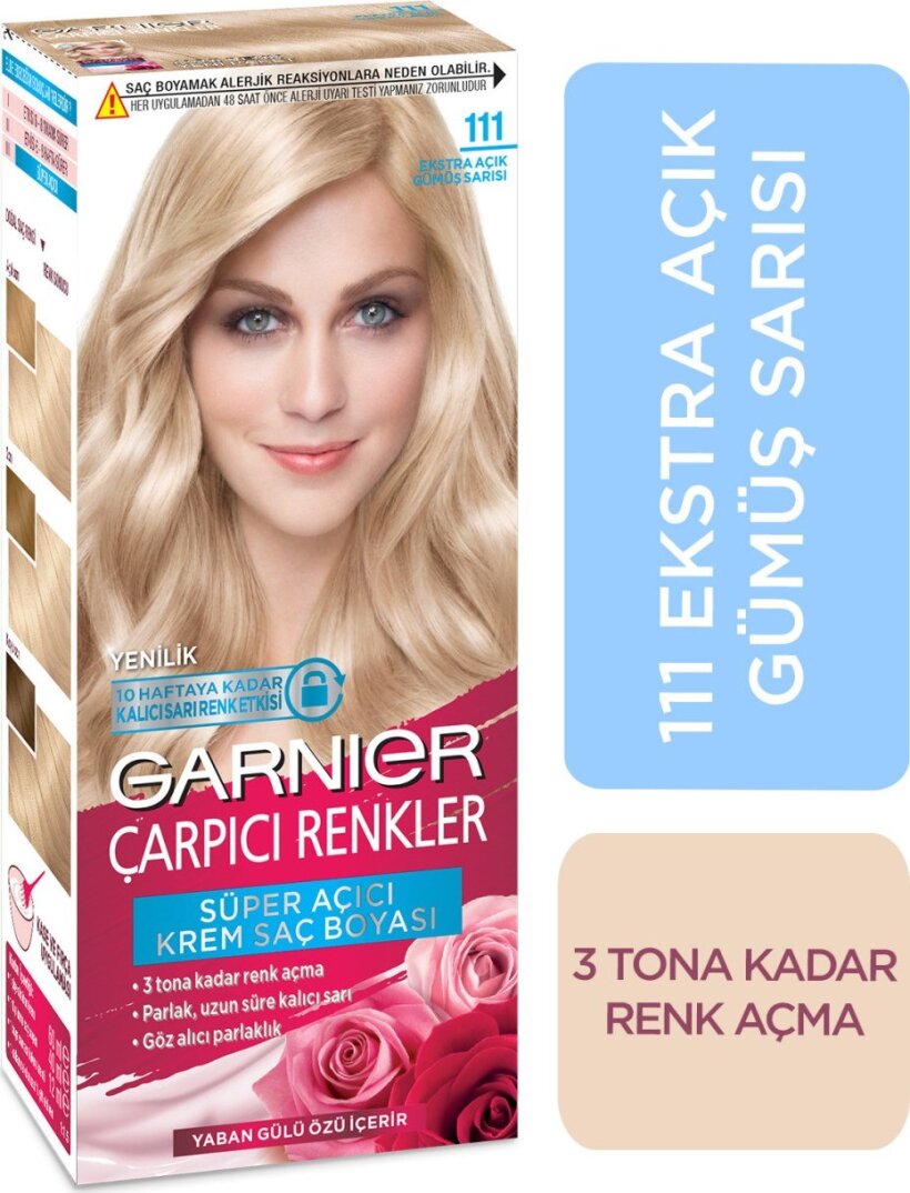 Garnier Çarpıcı Renkler 111 Ekstra Açık Gümüş Sarısı - 1