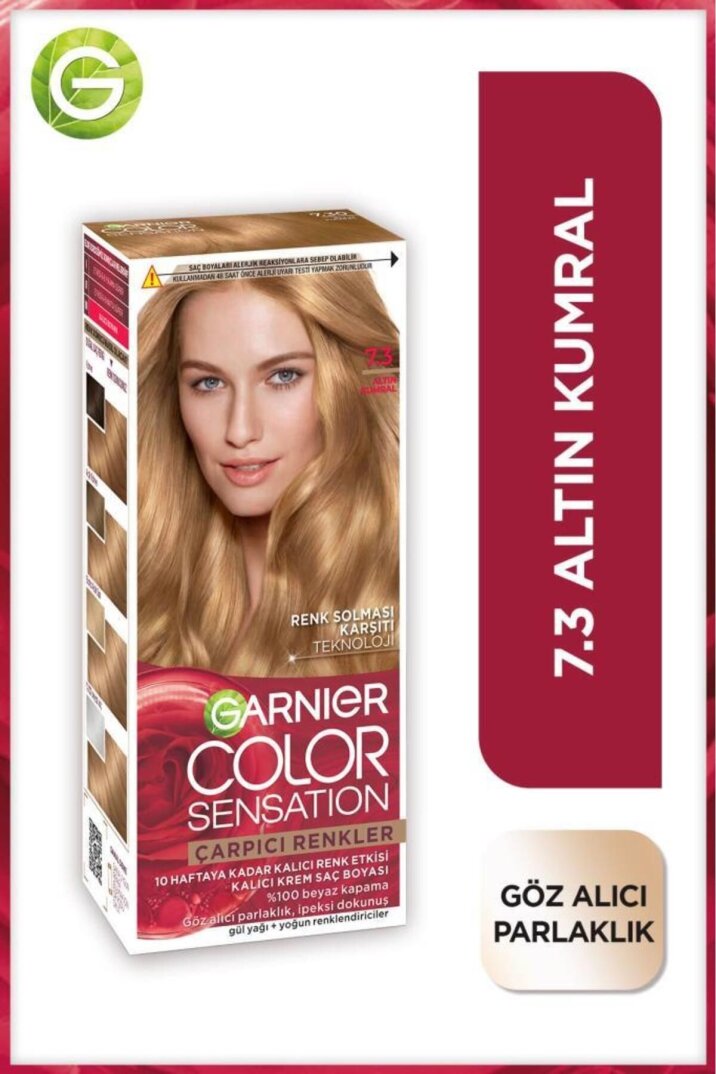 Garnier Çarpıcı Renkler 7.3 Altın Kumral Saç Boyası, Demikit - 1