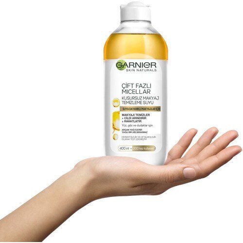 Garnier Çift Fazlı Micellar Kusursuz Makyaj Temizleme Suyu 400ML - 3