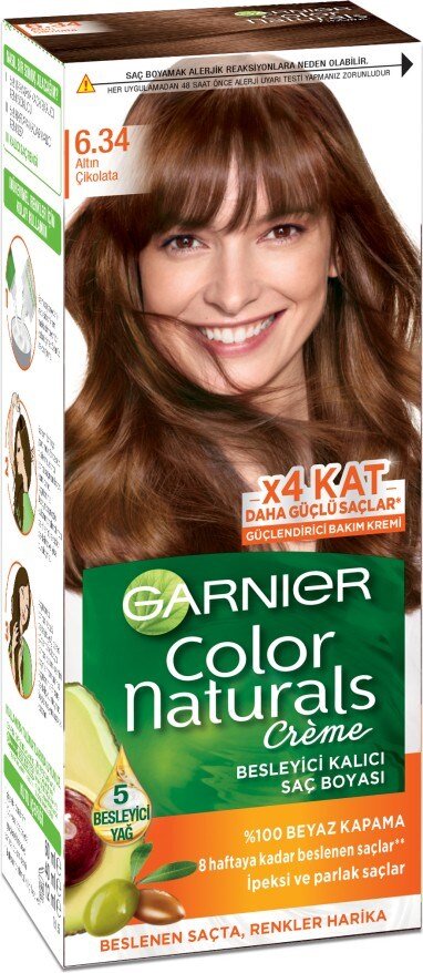 Garnier Color Naturals 6.34 Altın Çikolata - 1