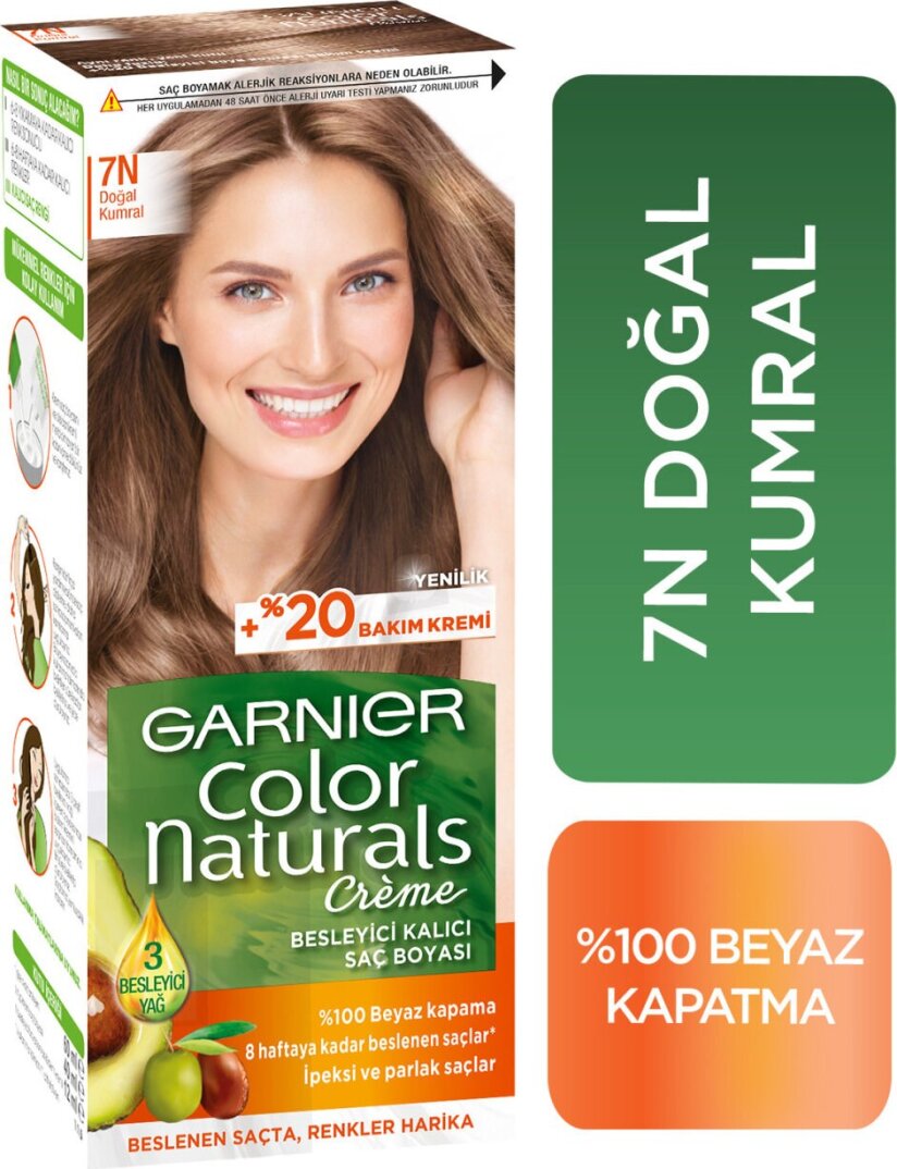 Garnier Color Naturals 7N Doğal Kumral - 1
