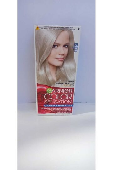 Garnier Color Sensatıon S9 Küllü Platin Sarı Krem Saç Boyası 40 ml.