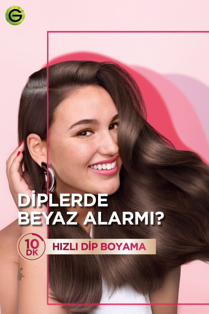 Garnier Color Shampoo Retouch Şampuan Kolaylığında Dip Boyası, Kahve 4.0 - 3