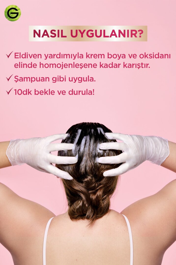 Garnier Color Shampoo Retouch Şampuan Kolaylığında Dip Boyası, Kahve 4.0 - 6