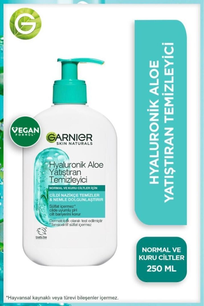 Garnier Hyaluronik Aloe Nemlendiren ve Yatıştıran Temizleyici 250 ML - 1