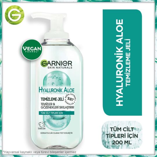 Garnier Hyaluronik Aloe Temizleme Jeli 200 Ml