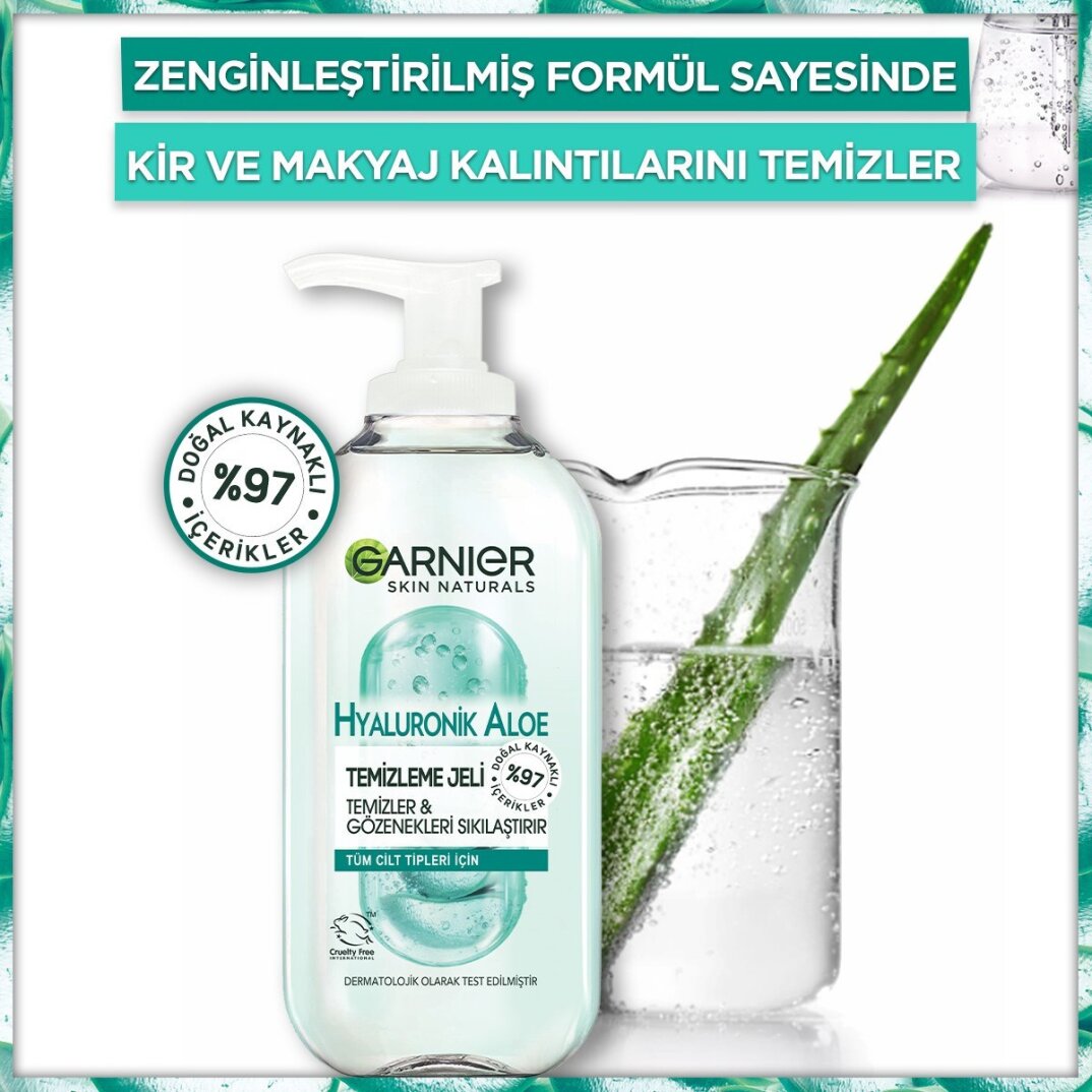 Garnier Hyaluronik Aloe Temizleme Jeli 200 Ml - 3