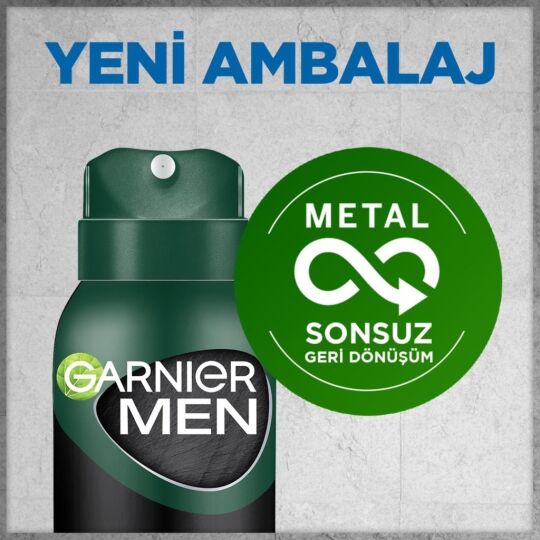 Garnier Men Ekstra Ferahlık Aerosol 150 ml Sprey - 4