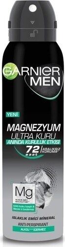 Garnier Men Magnezyum Ultra Kuru Sprey Deodorant 150 ml