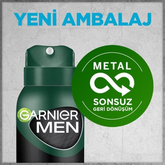 Garnier Men Saf ve Temiz Aerosol 150 ml Sprey - 4
