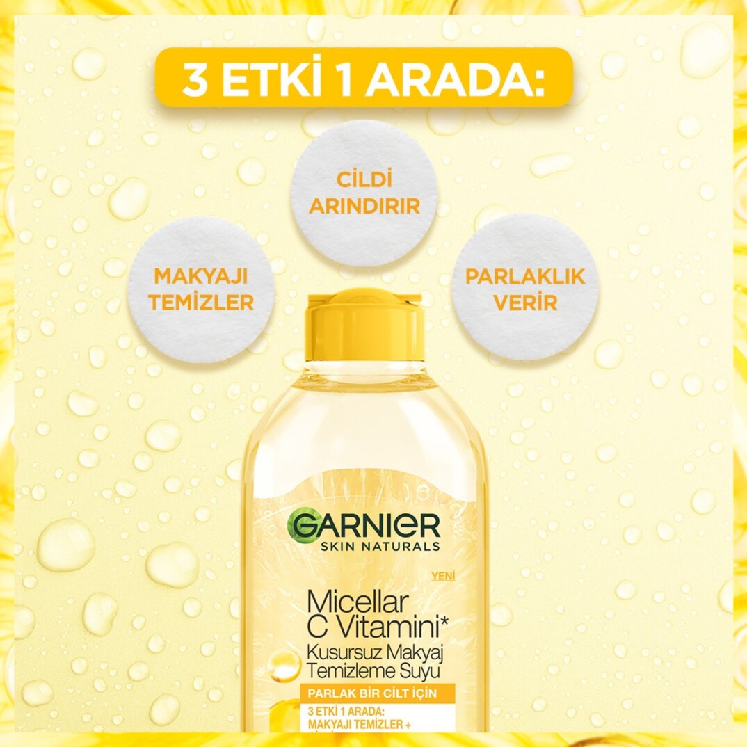 Garnier Micellar C Vitamini Kusursuz Makyaj Temizleme Suyu 400ML - 2