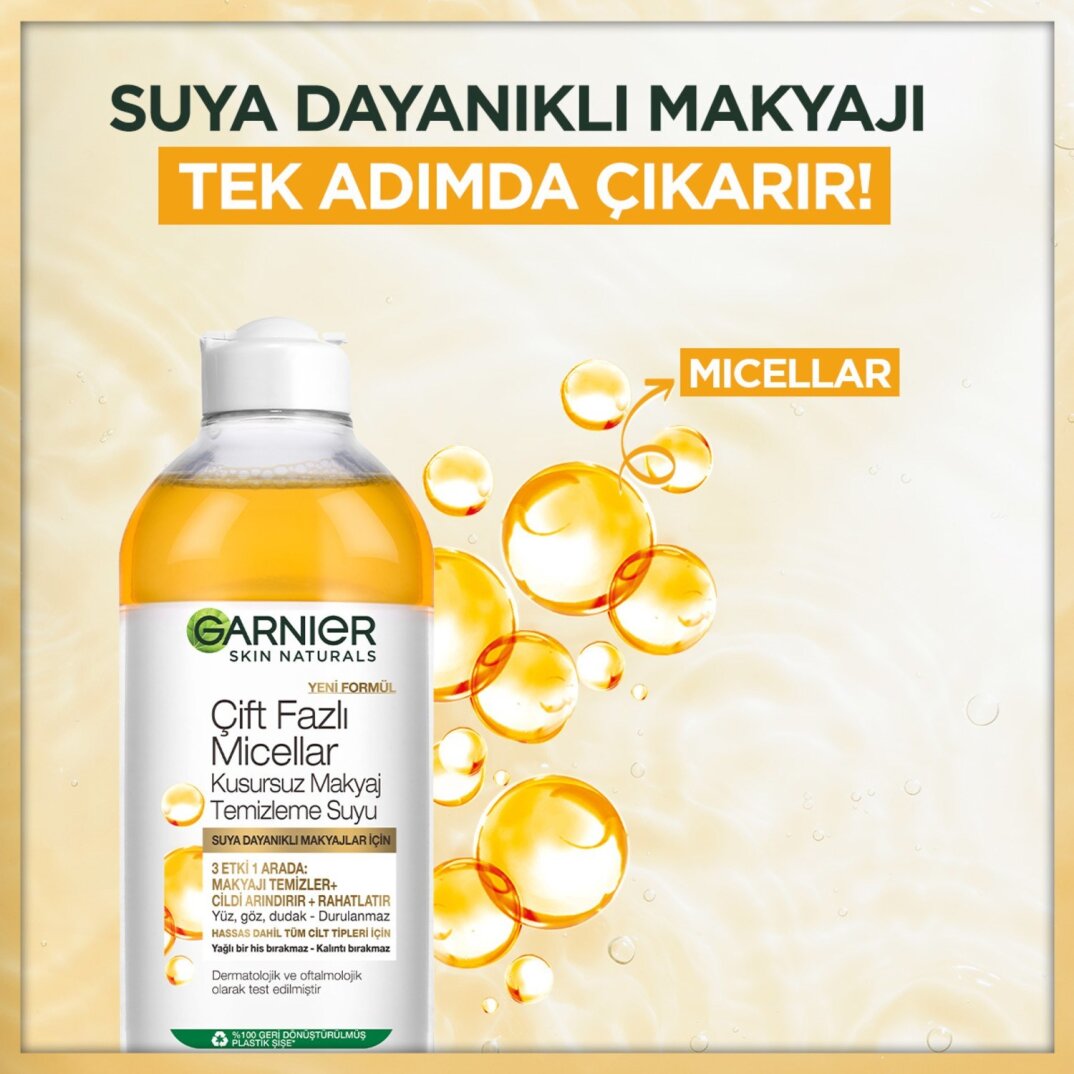 Garnier Micellar Kusursuz Makyaj Temizleme Suyu 400ML - 4