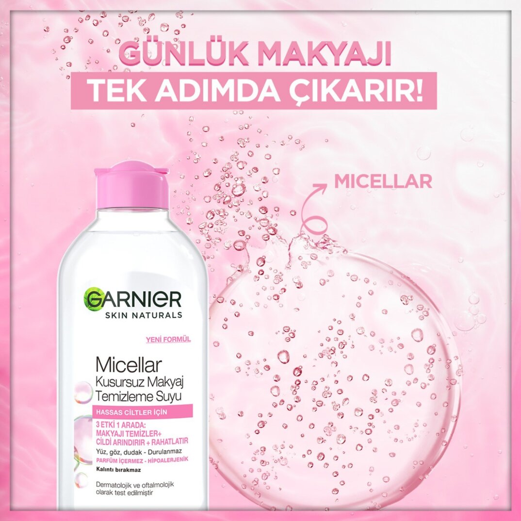 Garnier Micellar Kusursuz Makyaj Temizleme Suyu 400ML - 4