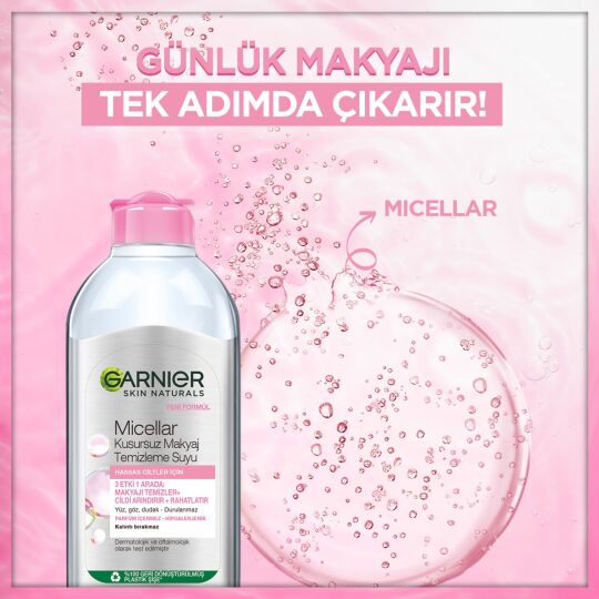 Garnier Micellar Kusursuz Makyaj Temizleme Suyu 400ML - 5