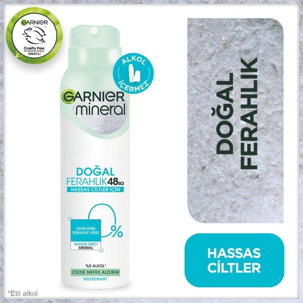Garnier Mineral Doğal Ferahlık Sprey Deodorant - 1