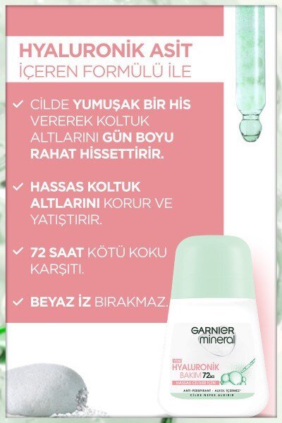 Garnier Mineral Hyaluronik Bakım Roll-On Deodorant - 2