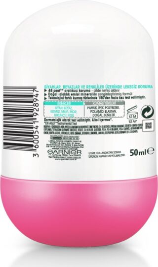 Garnier Mineral Lekesiz Koruma Ferah Koku Roll-On Deodorant - 3