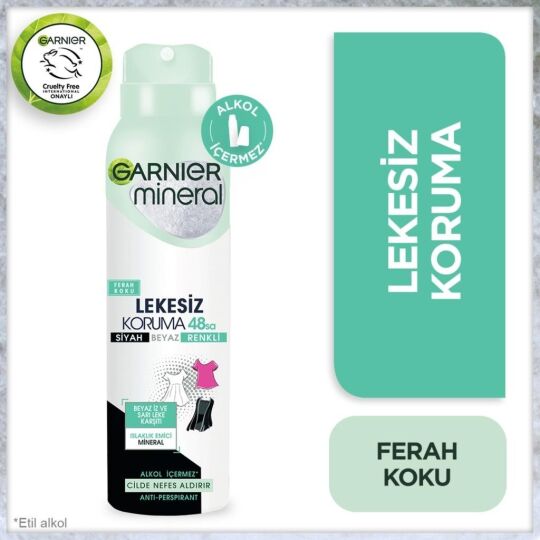 Garnier Mineral Lekesiz Koruma Ferah Koku Sprey Deodorant