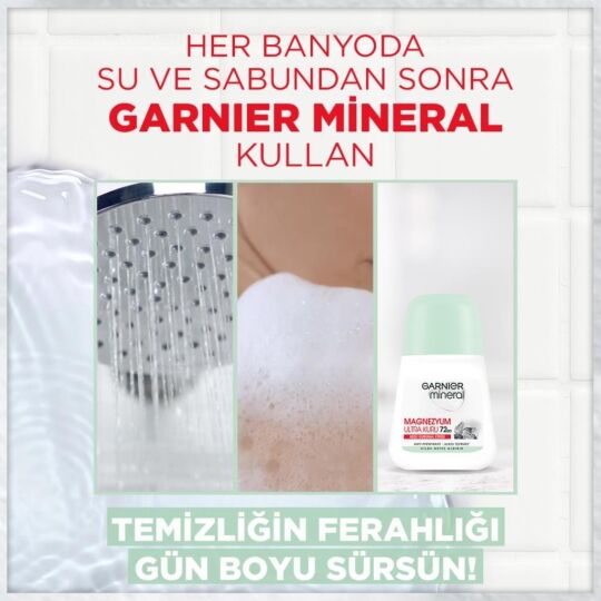 Garnier Mineral Magnezyum Ultra Kuru Roll-On 72 Saat - 3