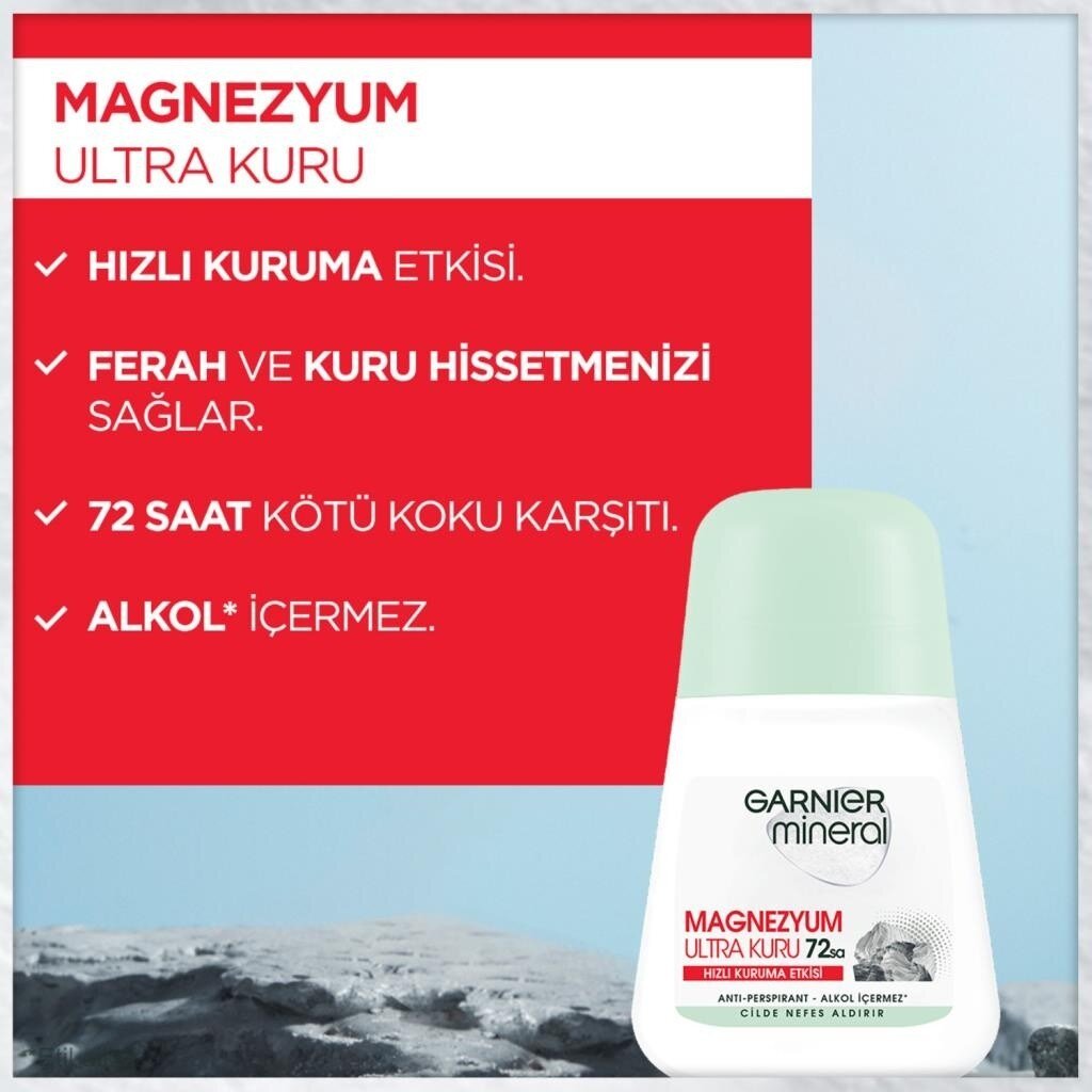 Garnier Mineral Magnezyum Ultra Kuru Roll-On 72 Saat - 4