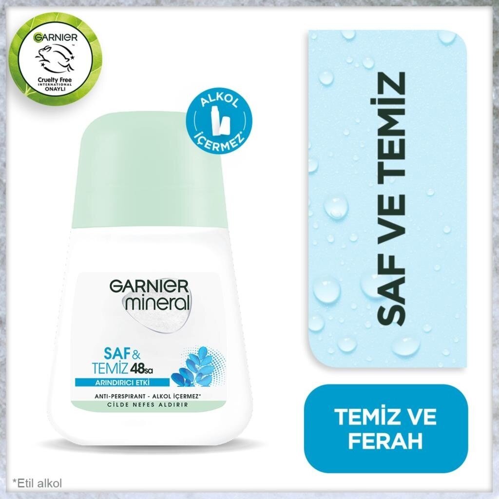 Garnier Mineral Saf ve Temiz Roll-On Deodorant - 1
