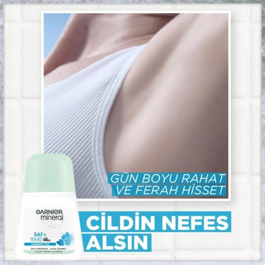 Garnier Mineral Saf ve Temiz Roll-On Deodorant - 2