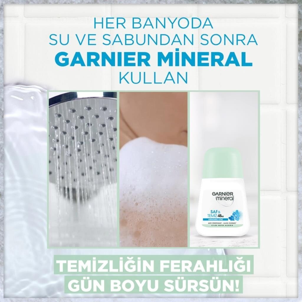 Garnier Mineral Saf ve Temiz Roll-On Deodorant - 3