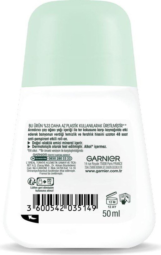 Garnier Mineral Saf ve Temiz Roll-On Deodorant - 5