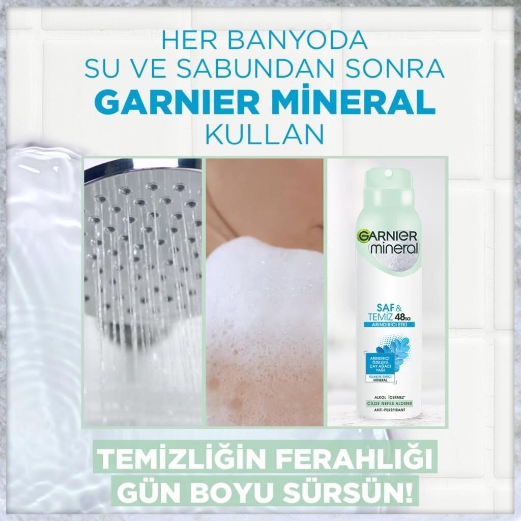 Garnier Mineral Saf ve Temiz Sprey Deodorant - 3