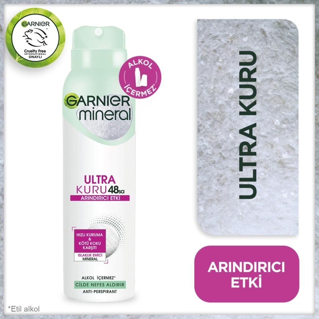 Garnier Mineral Ultra Kuru Sprey Deodorant - 1