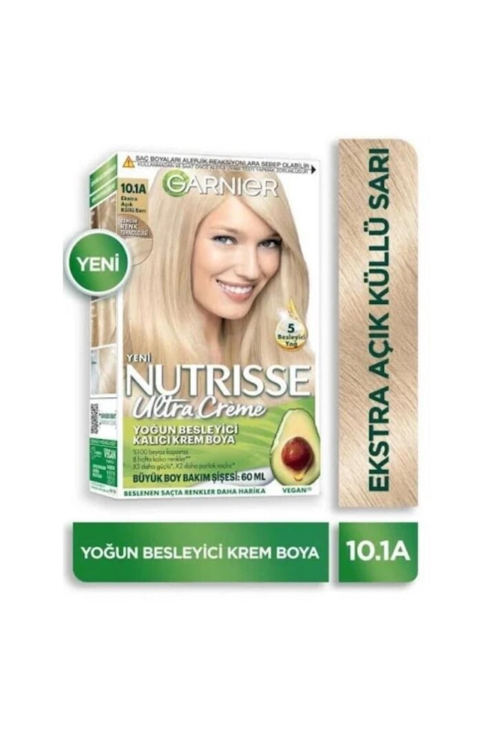 Garnier Nutrisse Ultra Creme Saç Boyası 10-1a Ekstra Açık Küllü - 1