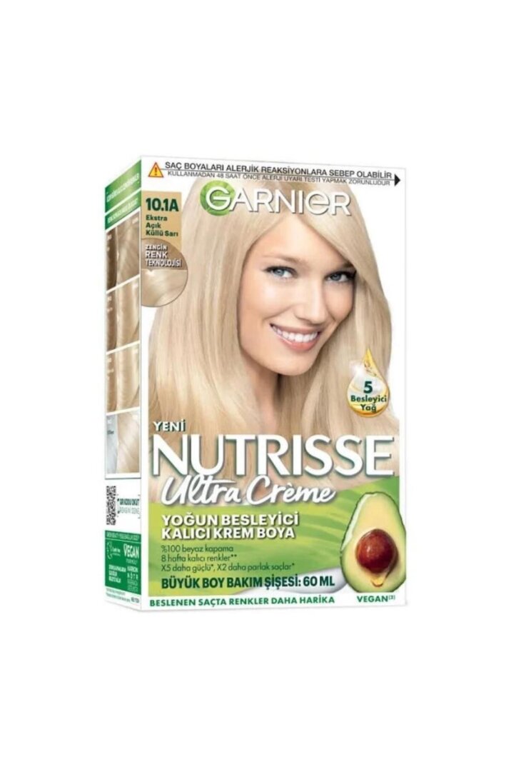 Garnier Nutrisse Ultra Creme Saç Boyası 10-1a Ekstra Açık Küllü - 2
