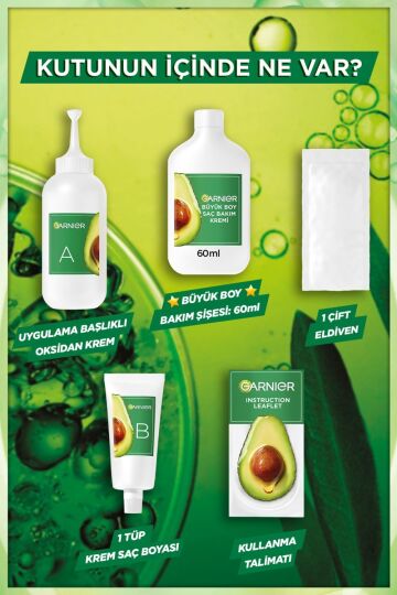 Garnier Nutrisse Yoğun Besleyici Kalıcı Krem Saç Boyası 1 Siyah - 5
