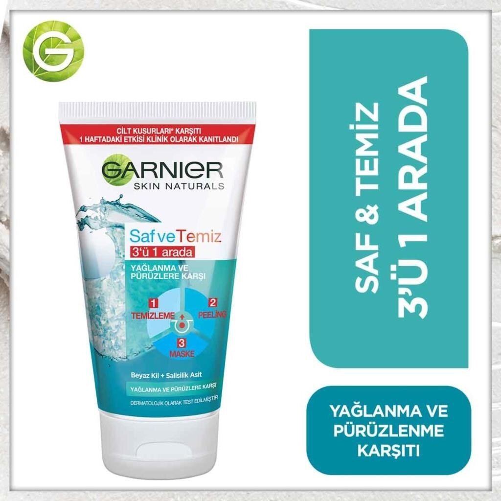 Garnier Saf & Temiz 3ü 1 Arada 150ML - 1